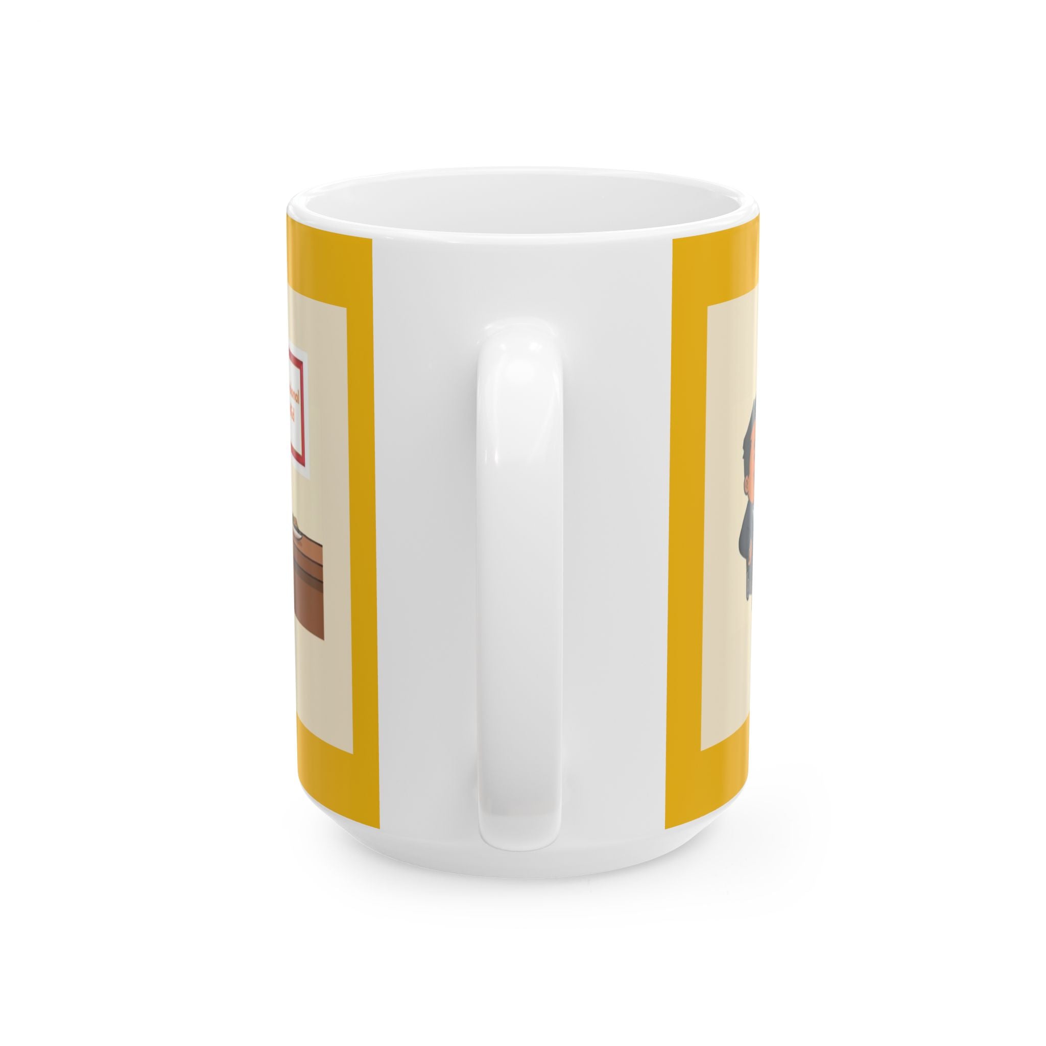 Teacher Appreciation Ceramic Mug — Cute Classroom Cartoon Design (11oz/15oz)