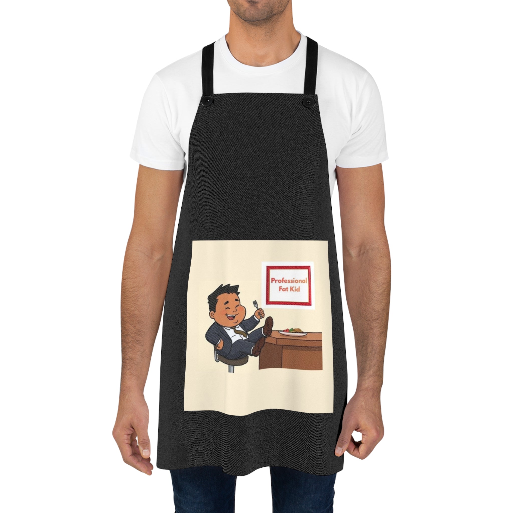 Apron — 'Professional Fat Kid' Funny Kitchen Apron for Bakers & Grillers