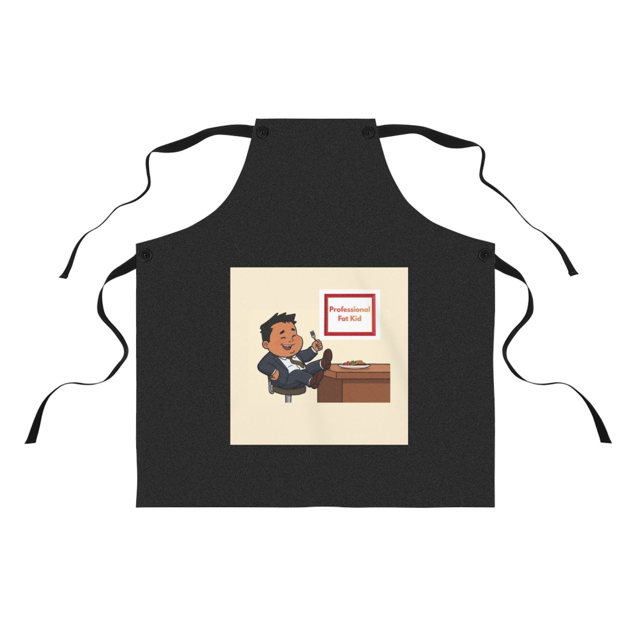 Apron — 'Professional Fat Kid' Funny Kitchen Apron for Bakers & Grillers