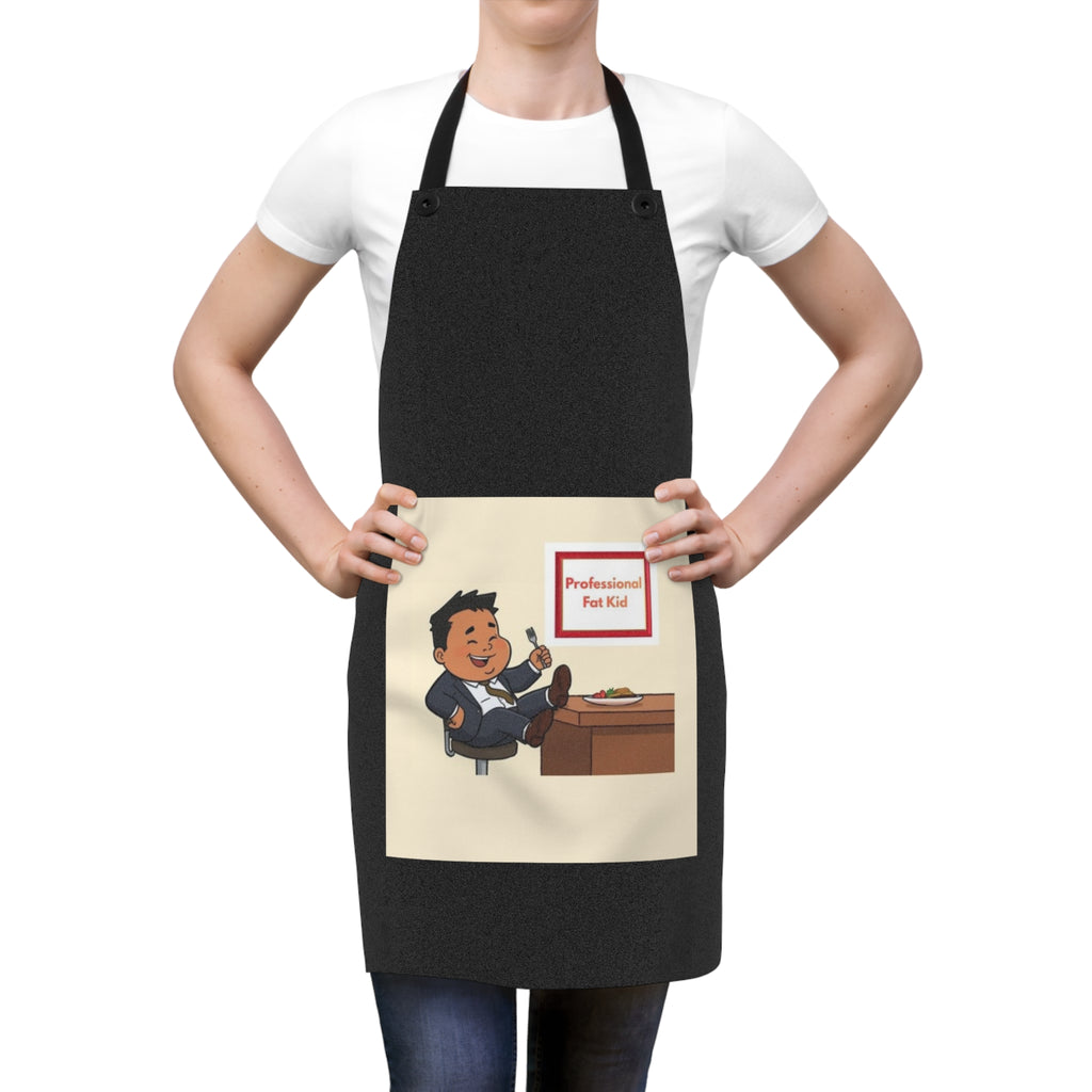 Apron — 'Professional Fat Kid' Funny Kitchen Apron for Bakers & Grillers